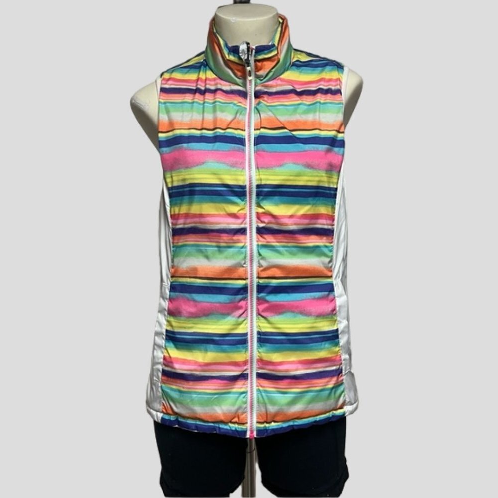 Sunice Maci Climaloft Lightweight Thermal Reversible Vest White/Multicolored